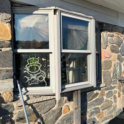 Braced With A Block Of Wood